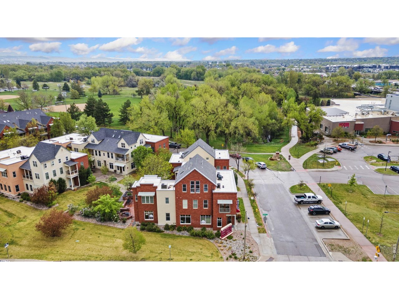 Property Photo 35 Aerial view of 401 S Mason Ct #201 and surrounding.