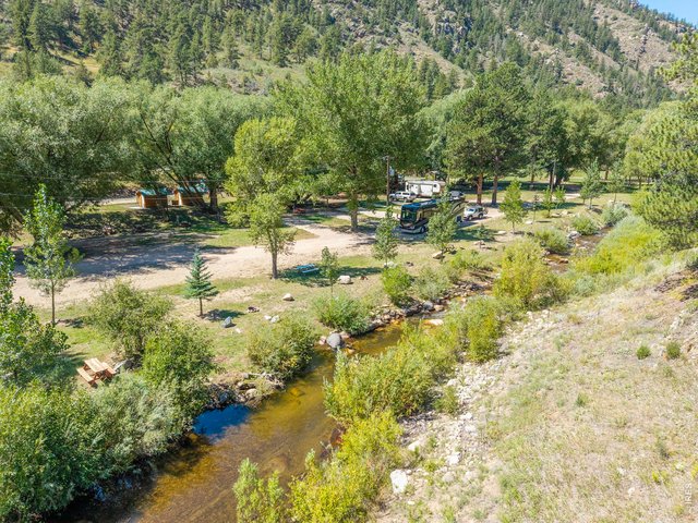 Property Photo 27 Elevated view overlooking the campground and North Fork of the Big Thompson River
