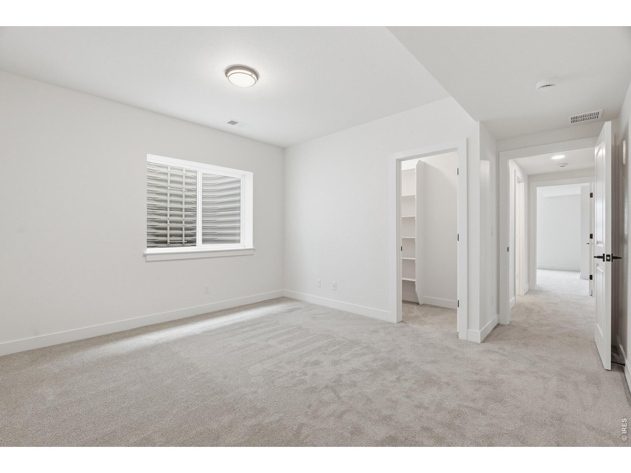Property Photo 22 Generous lower-level bedroom with versatile layout and bright window detail.