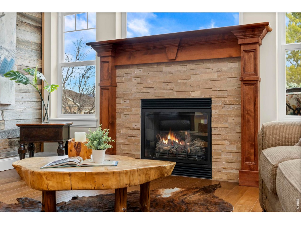 Property Photo 3 Cozy main level Living Room fireplace