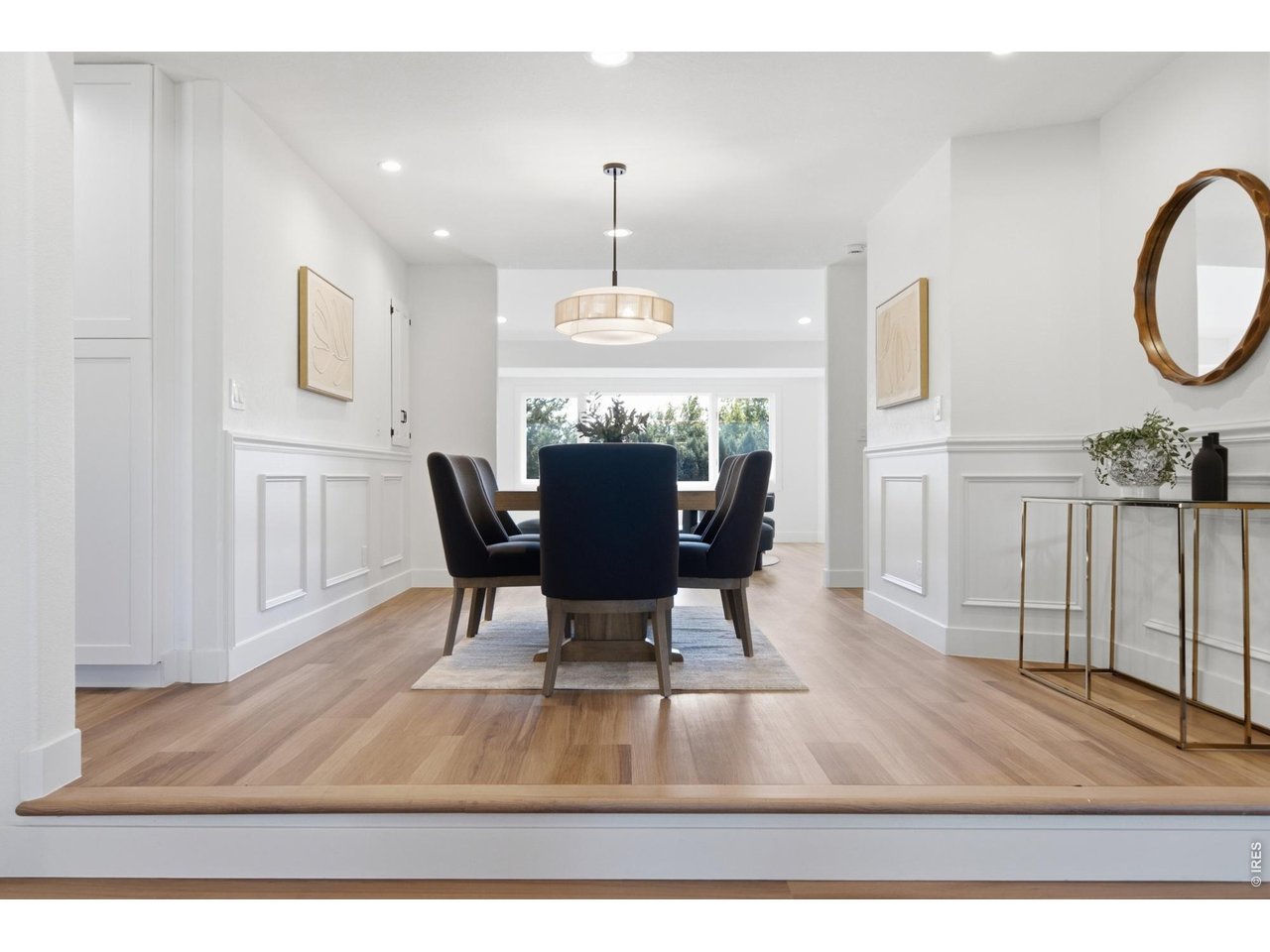 Property Photo 22 Formal dining room is lined with elegant wainscotting.