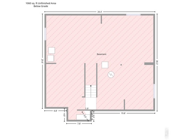 Property Photo 25 Unfinished basement w/3 Egress windows