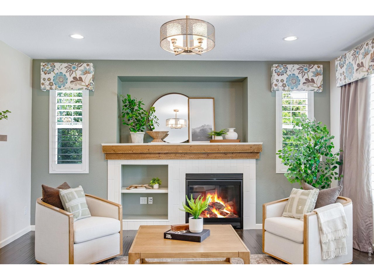 Property Photo 15 All window treatments are included. Enjoy the fireplace in the winter and the Central AC in the summer