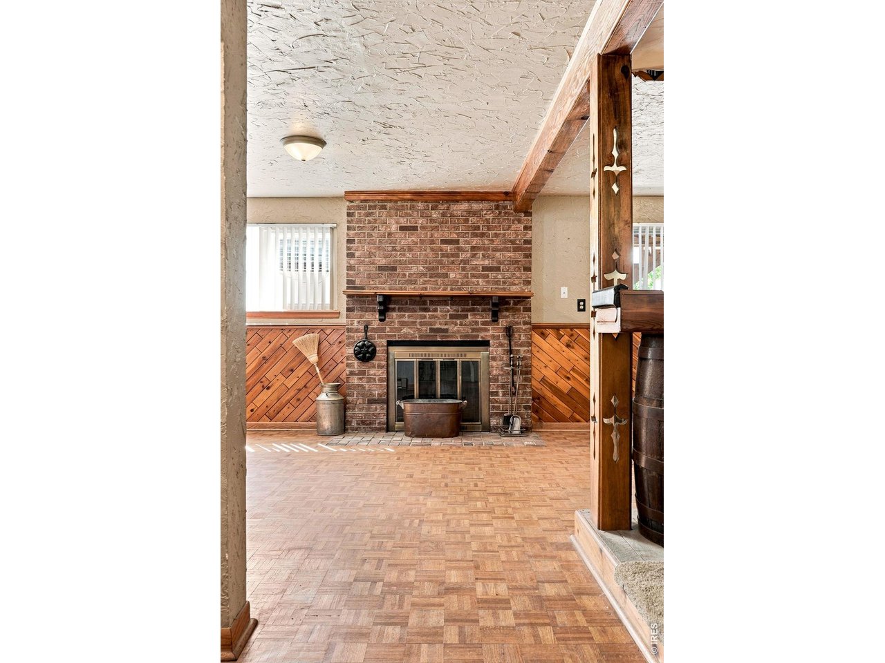 Property Photo 29 Family Room with fireplace and bar area