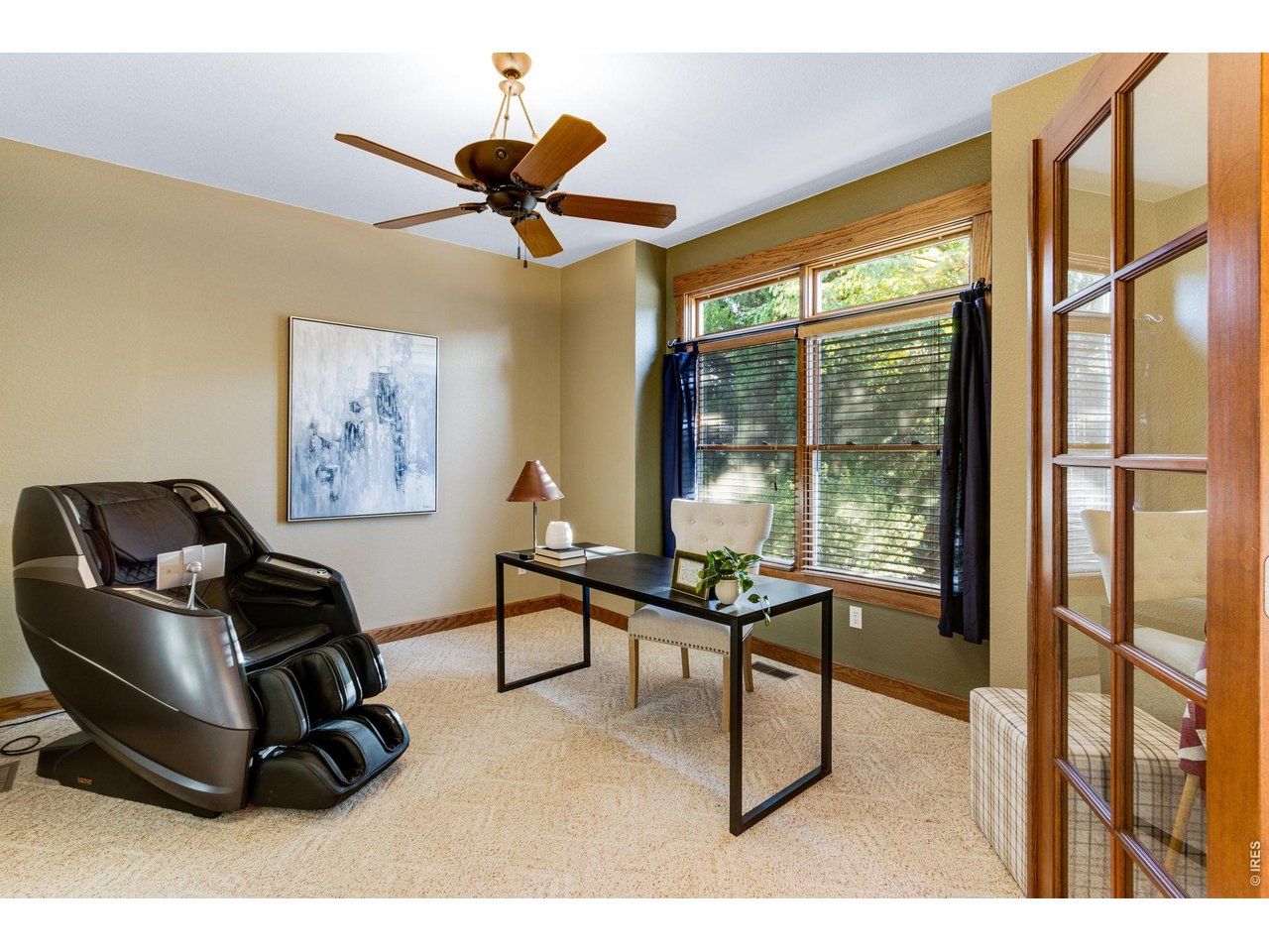 Property Photo 16 13 X 12 Spacious & comfortable Sunny front office with large picture window and french door.