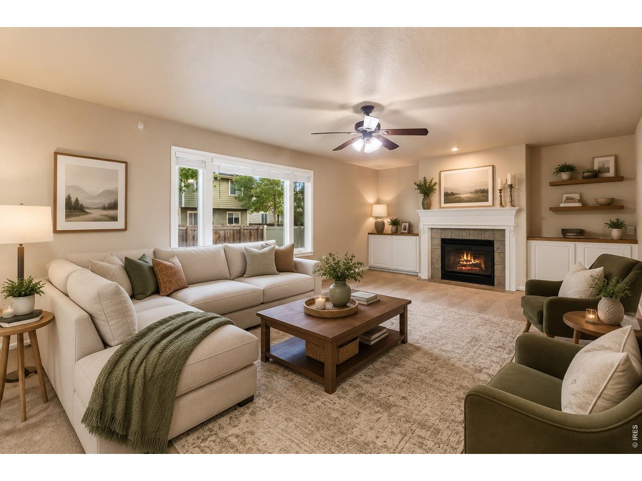 Property Photo 3 Can you see yourself enjoying a book in front of the fire...virtually staged