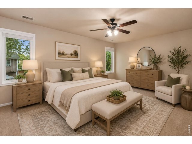 Property Photo 16 Primary Bedroom Virtual staging....imagine a peaceful retreat!!!