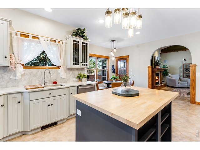Property Photo 23 Butcher Block Island, loaded with great storage - and spacious walk-in pantry!