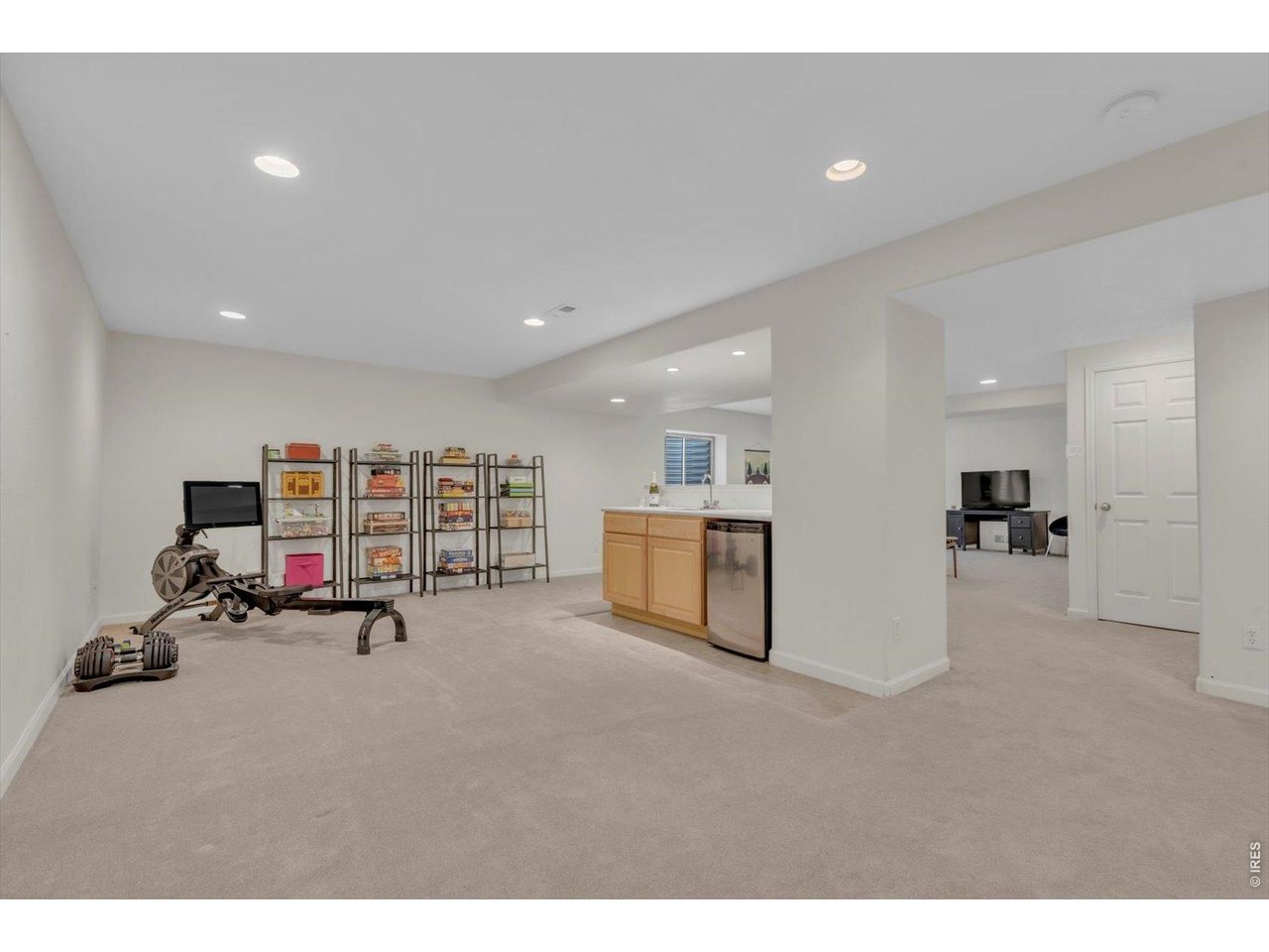 Property Photo 38 gigantic lower level rec room, gym, theater space, flex space