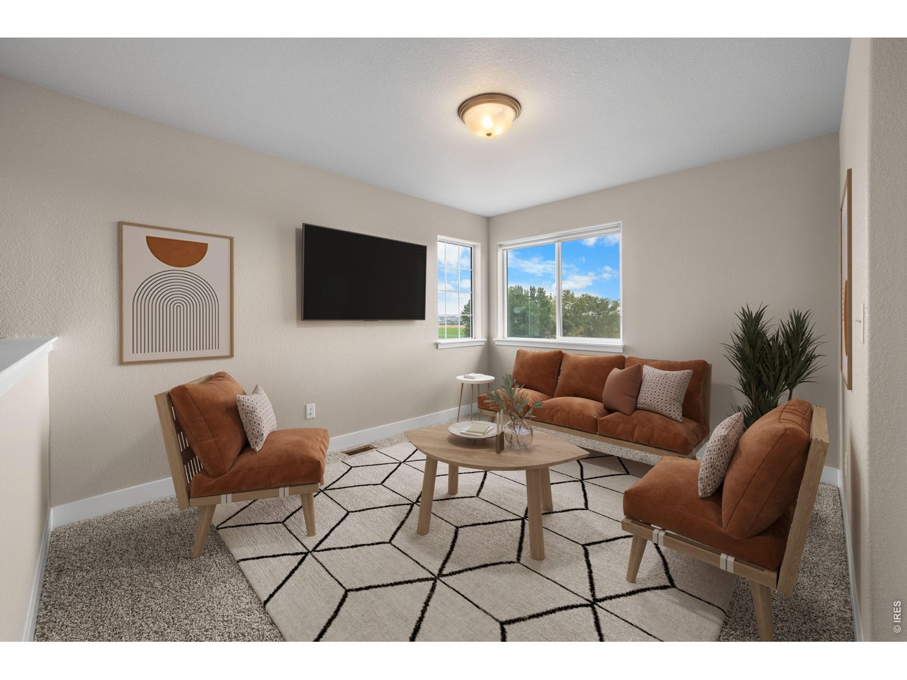 Property Photo 26 Upper Level Loft and TV or Video Room. Virtually Staged Photo.