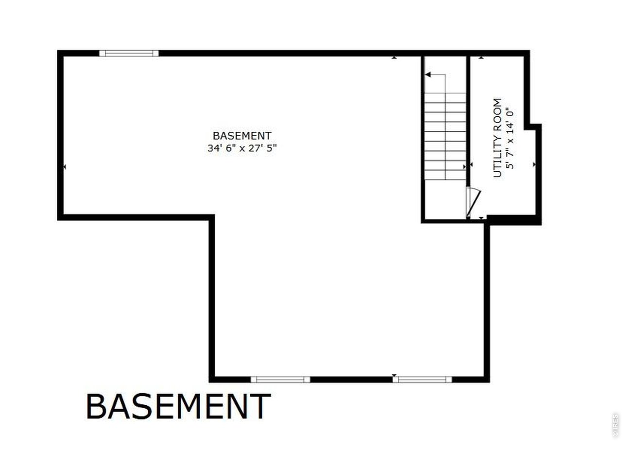Property Photo 21 Basement w/3 Egress windows and rough-in for bathroom