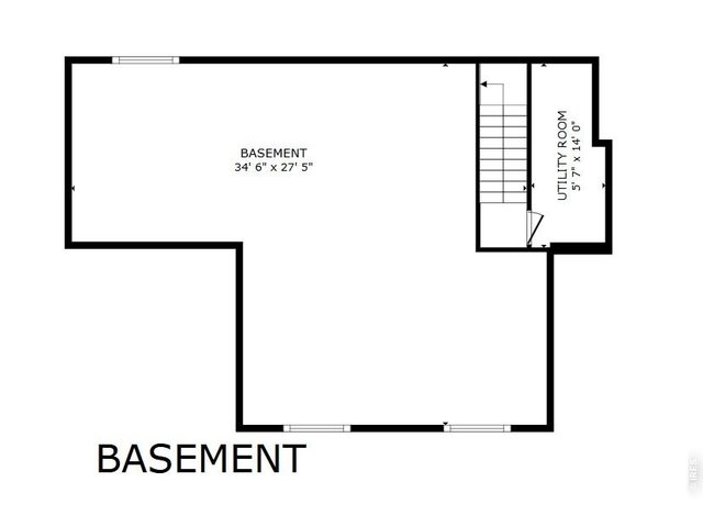 Property Photo 21 Basement w/3 Egress windows and rough-in for bathroom