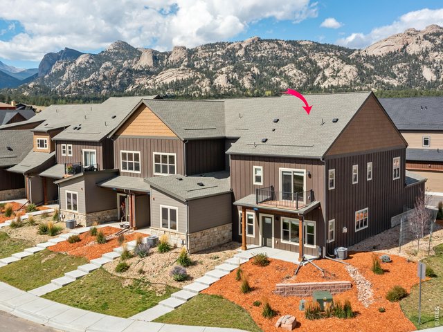 Property Photo 1 Built in 2024 newer construction meets elevated mountain living at 1709 Continental Peaks Circle in scenic Estes Park! There are three bedrooms and 2.5 luxury bathrooms.