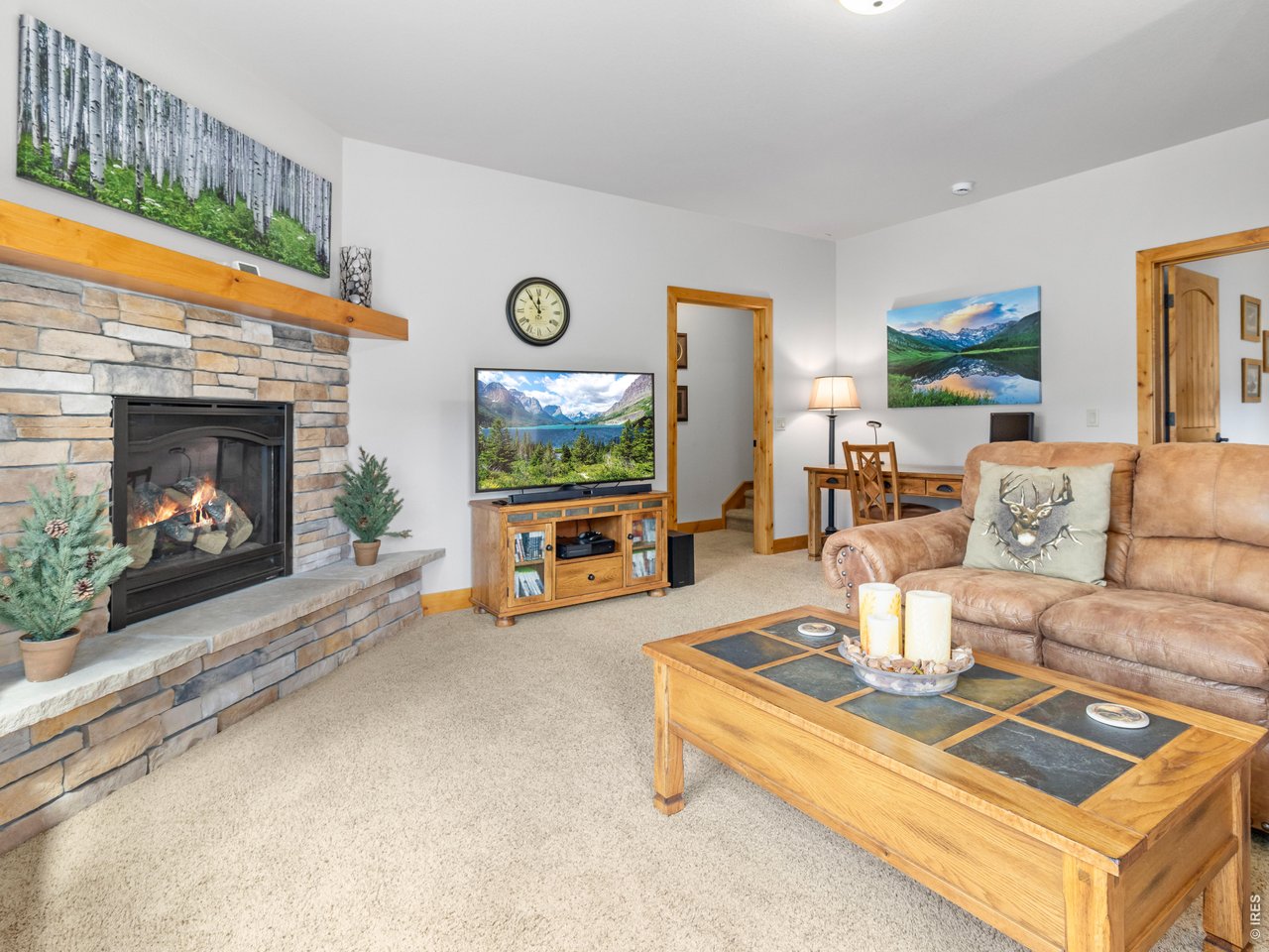 Property Photo 39 Stone fireplace in family room