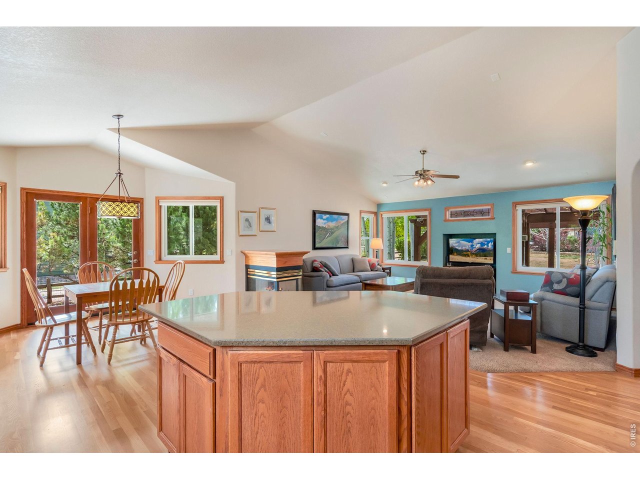 Property Photo 16 Open floor concept and door to outside area to sit and enjoy Colorados sunshine with a 1/2 acre backyard