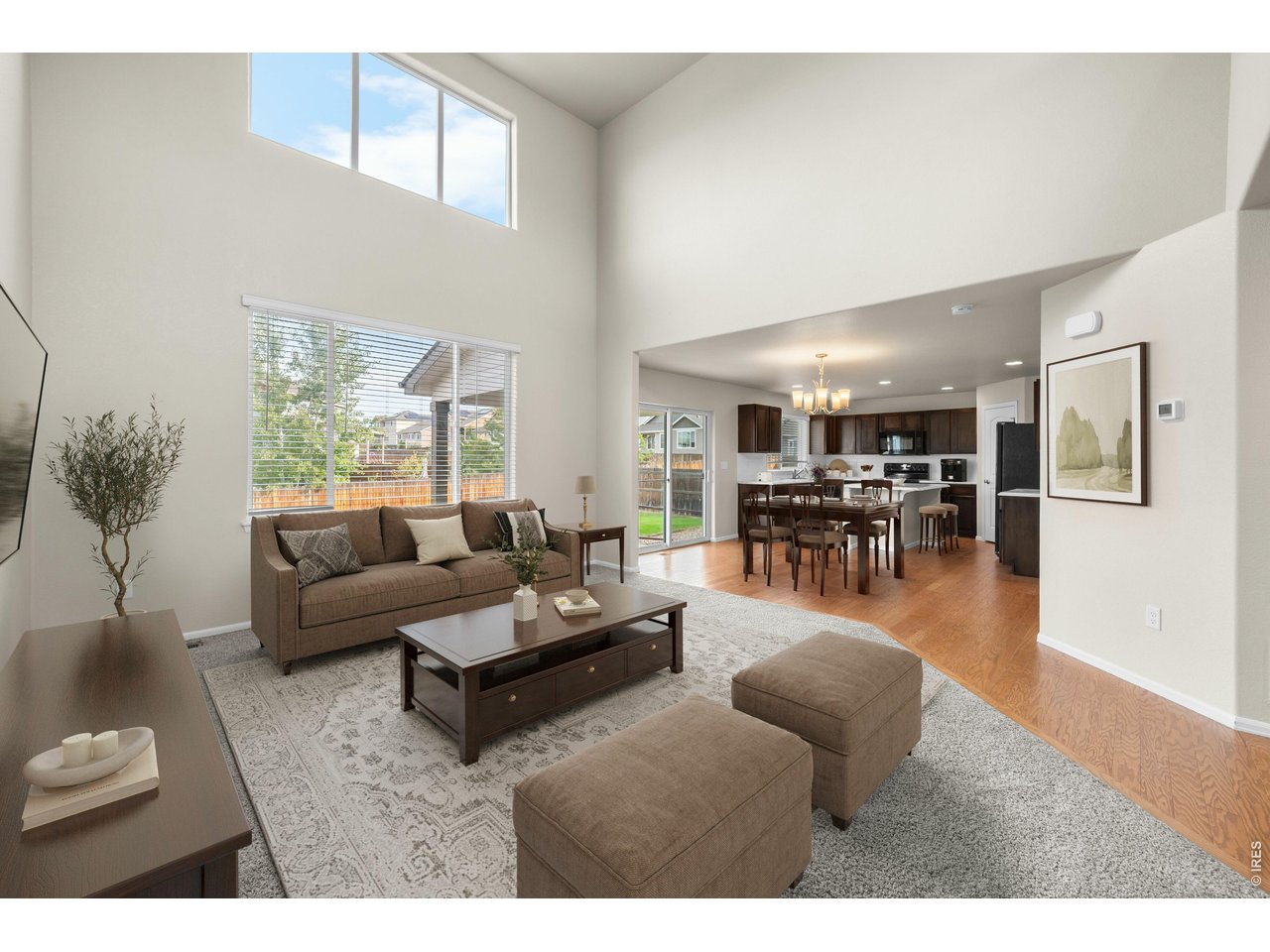 Property Photo 9 Vaulted Living Room virtually staged
