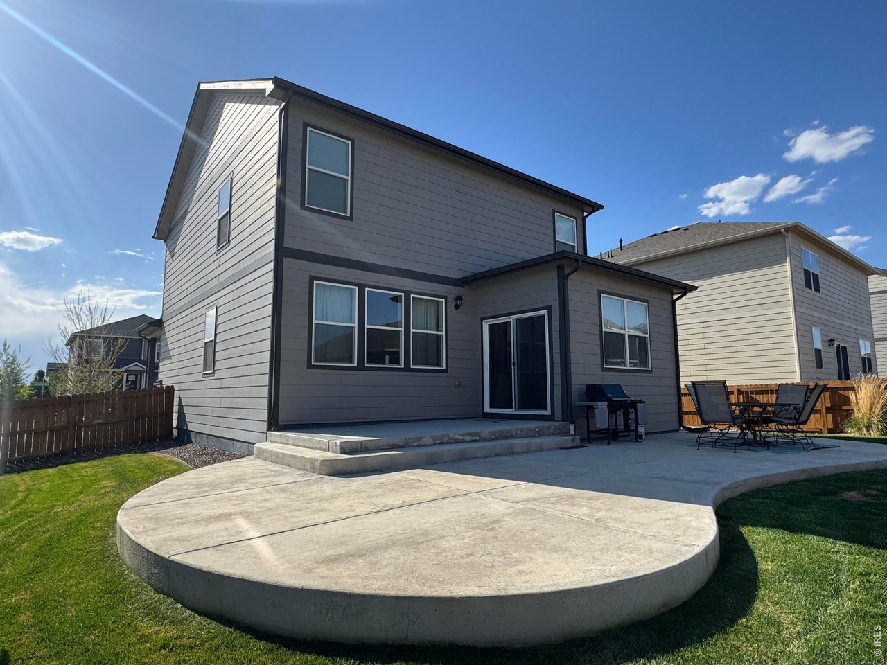 Property Photo 10 Custom concrete patio with views of the Flatirons and Pikes Peak