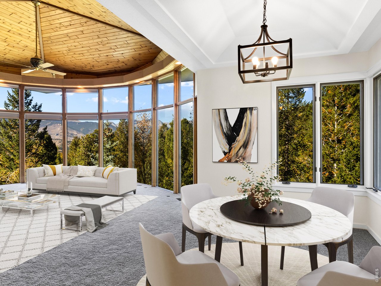 Property Photo 13 virtually staged dining and living areas