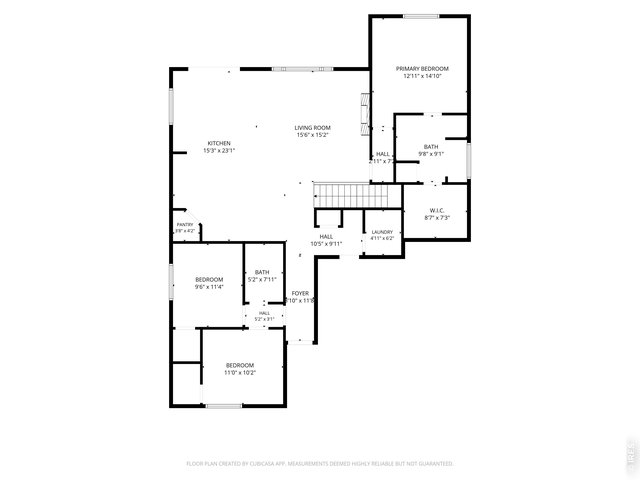 Property Photo 22 Main Level Floor plan with split bedroom layout