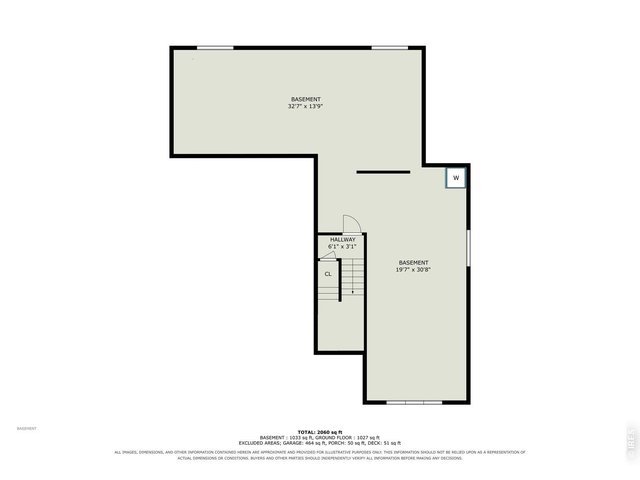 Property Photo 27 Floor plan - basement (sq ft)
