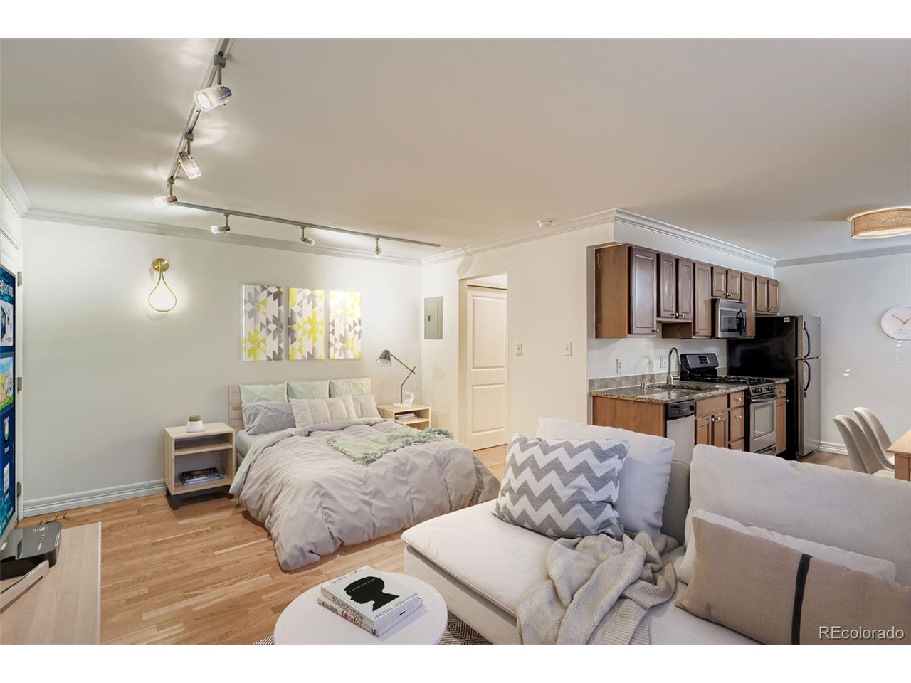 Virtual staging for ideas of potential layout.
