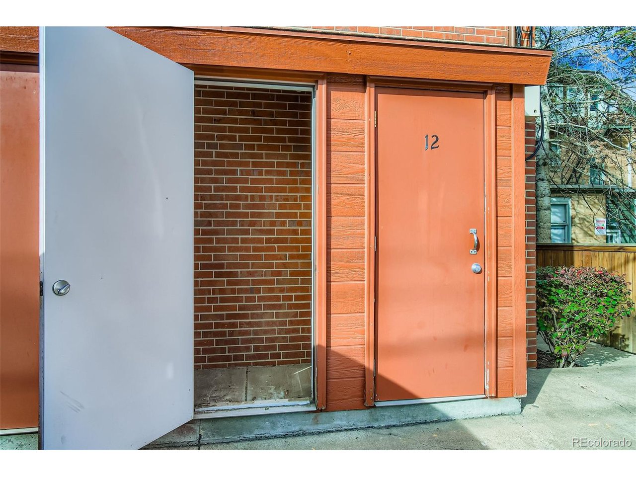 The outdoor storage closet.