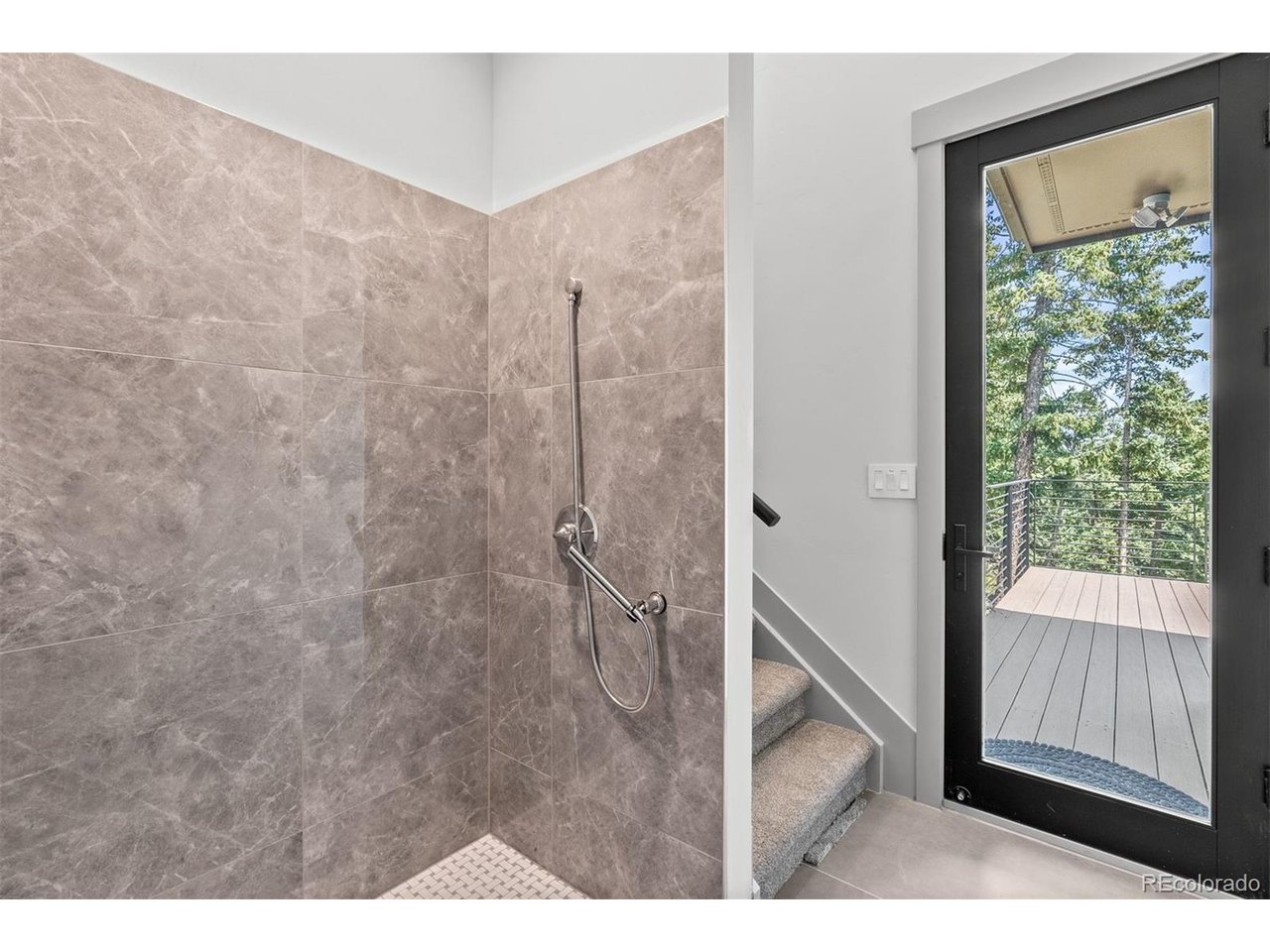 A luxury dog wash-down station is a practical solution for everyday pet care
