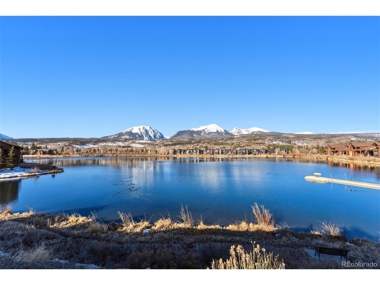 Views from the private lake.