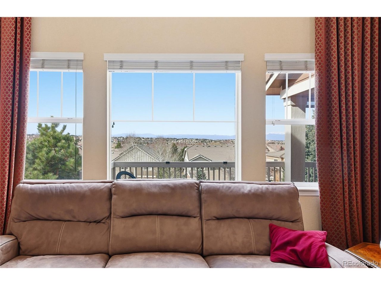 Mountain views from the main floor living area