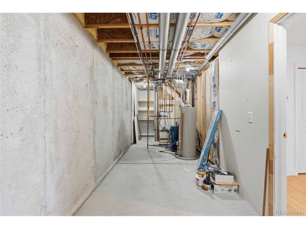 Large storage area in lower level