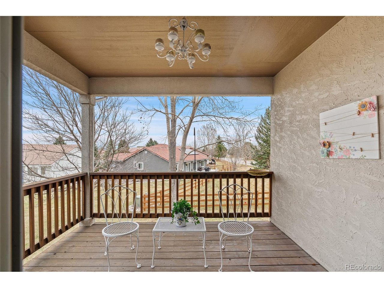 Covered deck off main floor