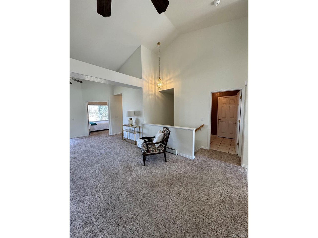 Open staircase to lower level