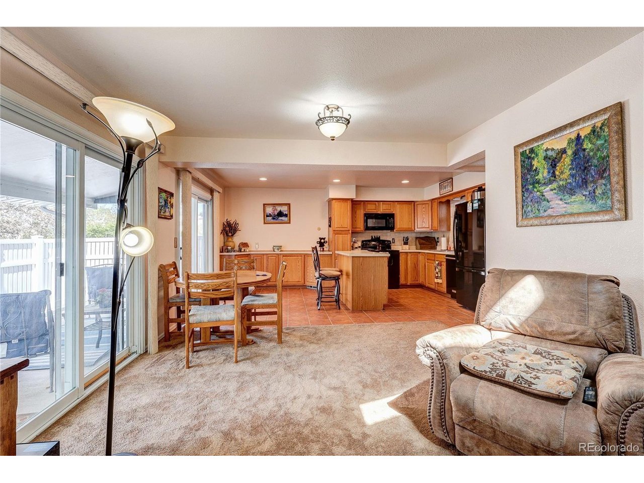 What a warm and inviting family area