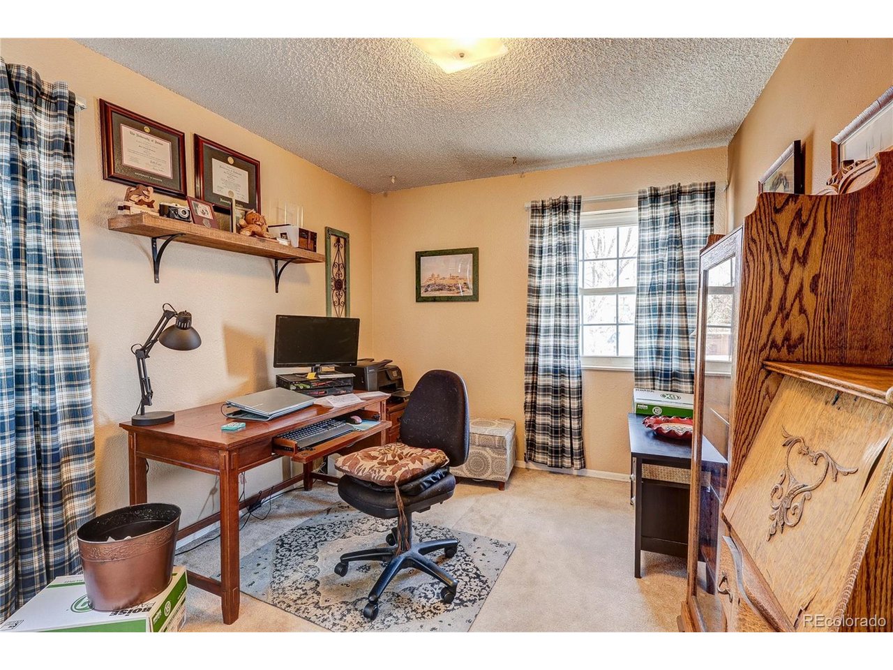 #3 bedroom used as an office. It has a large closet