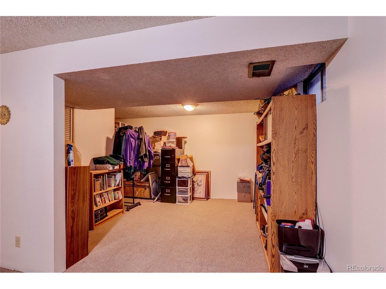 Basement room used for storage