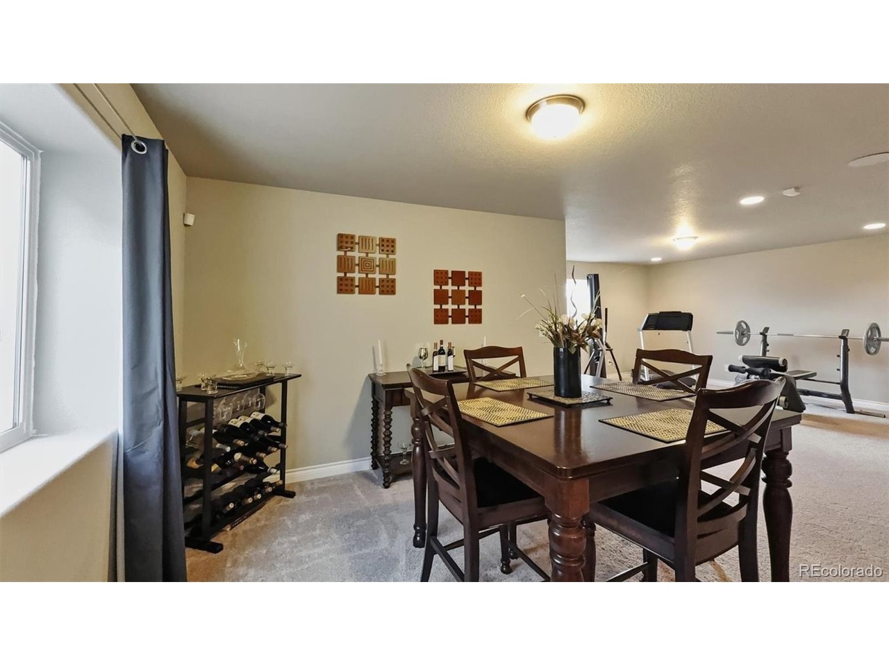Dining Area in the Basement Family/Rec Room
