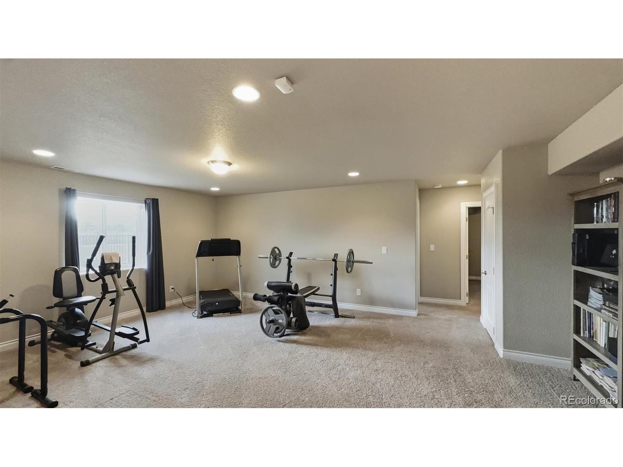Exercise area of the Basement Family/Rec Room.