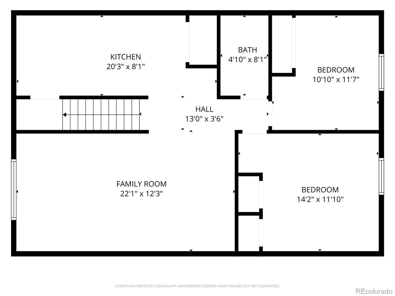 Basement Apartment floorplan. Each floor has its own private laundry closet.