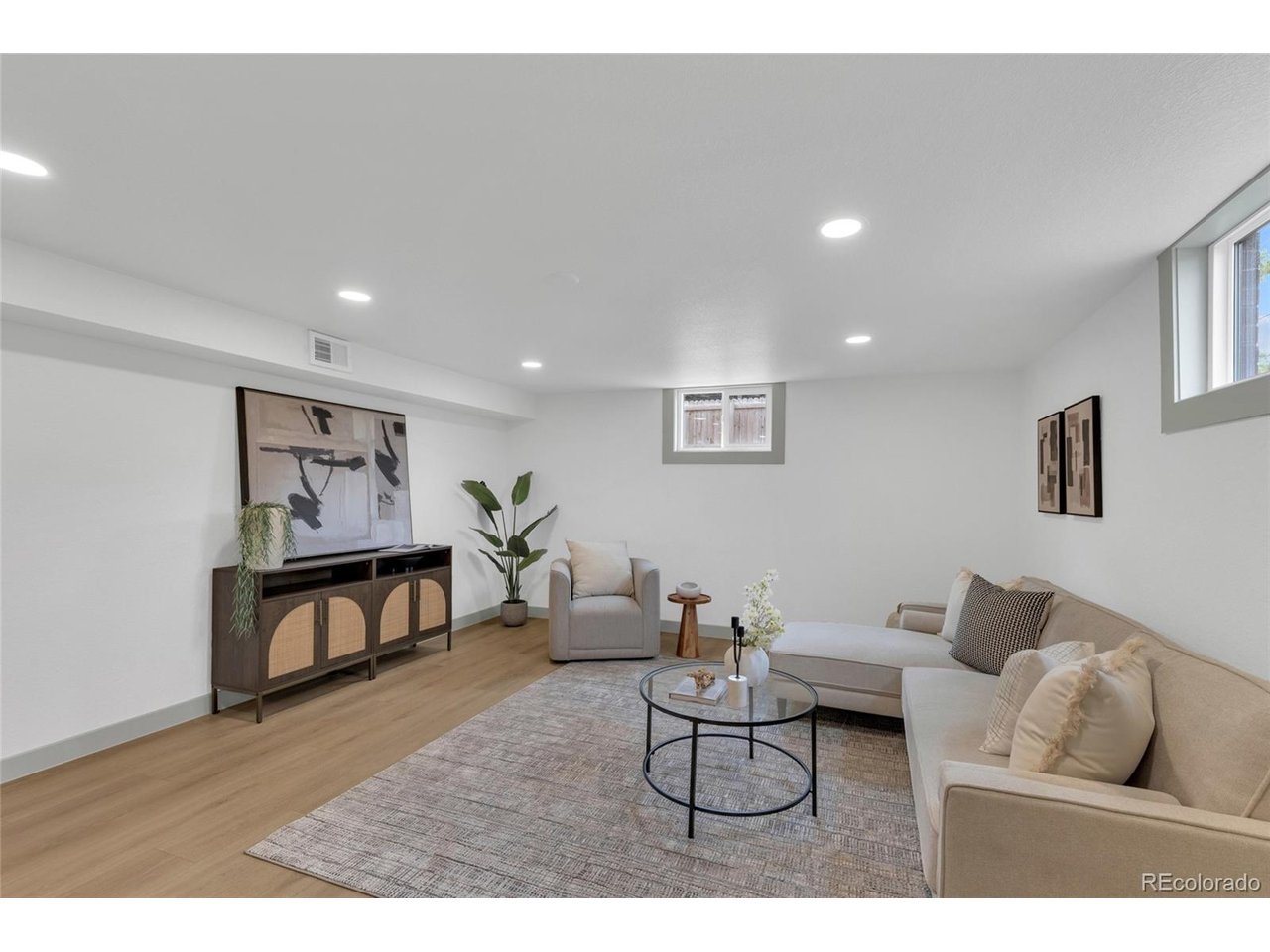 BASEMENT LIVING ROOM!