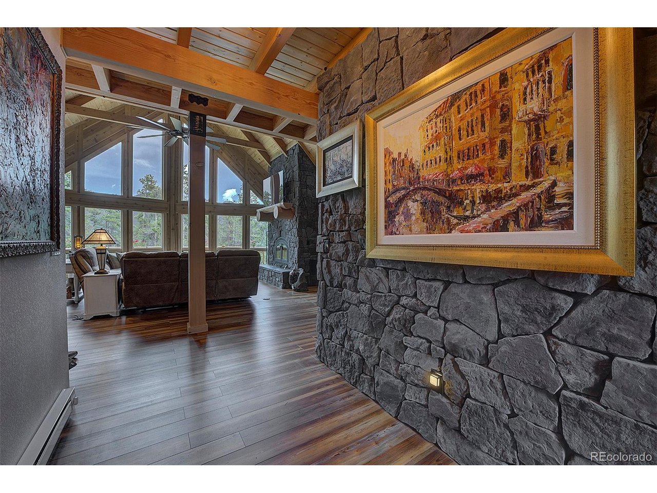 Enjoy panoramic views out of your living room