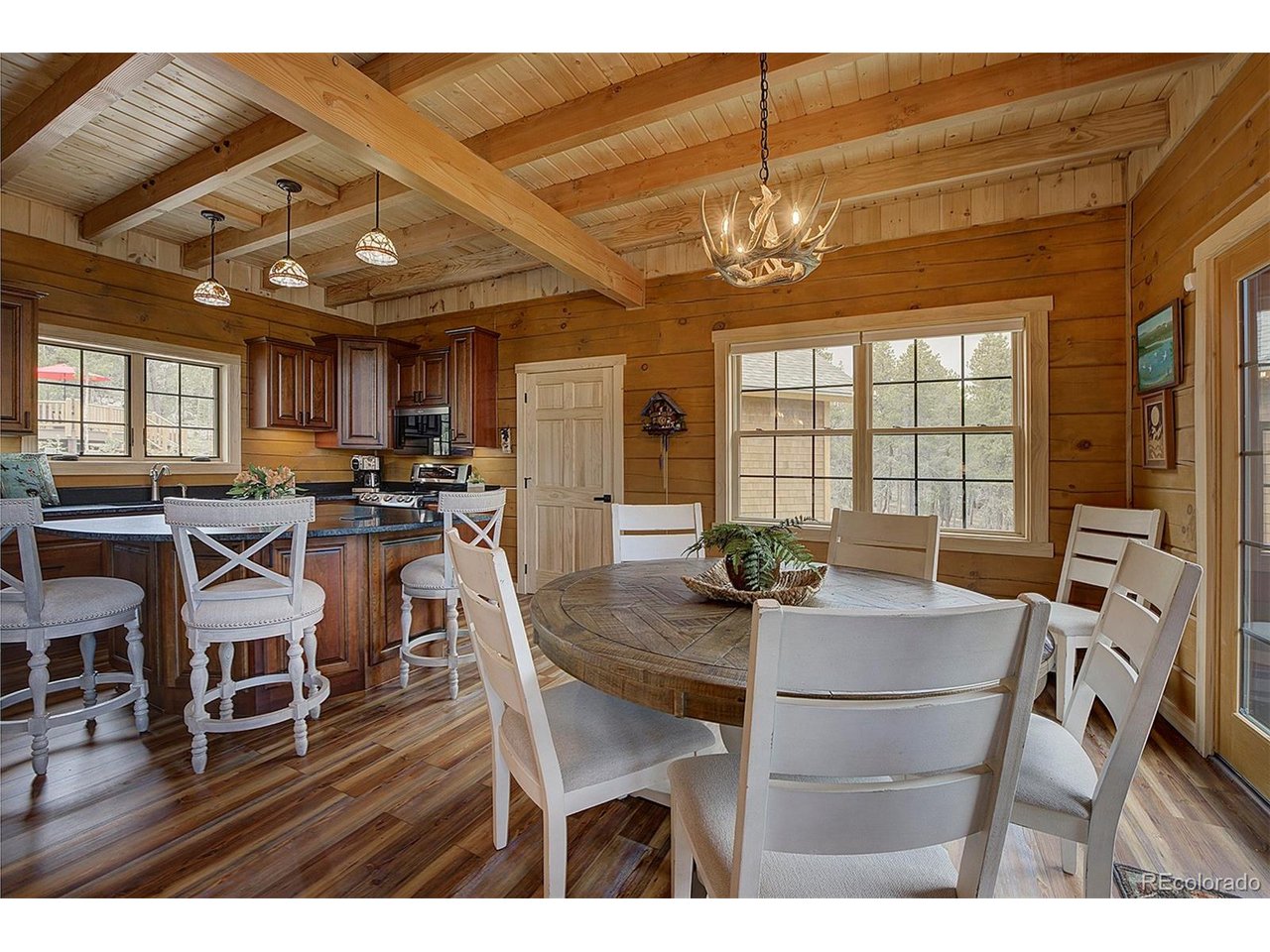 Sun filled rooms, warm woods