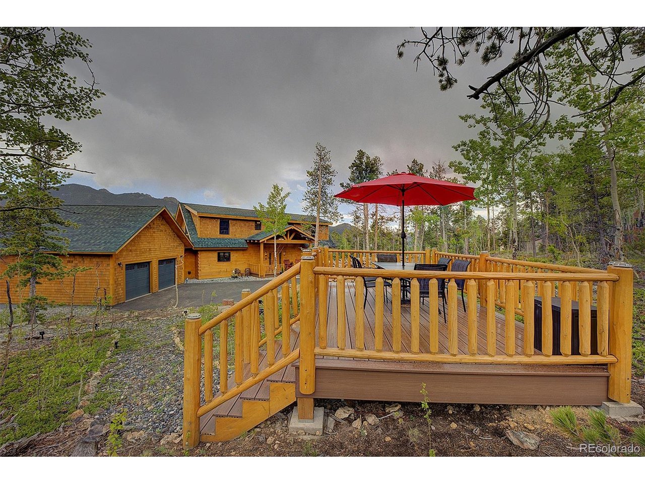 Entertainers dream with upper back deck, fire pit ideal for all seasons