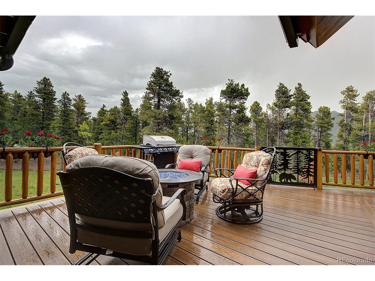 Back deck with easy access from all living and outdoor areas