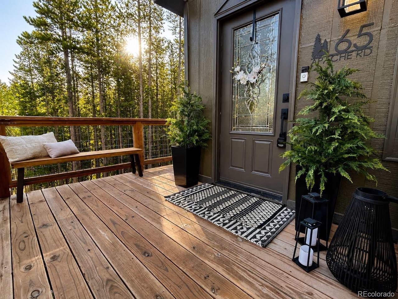 Front Entry with Forest Views"