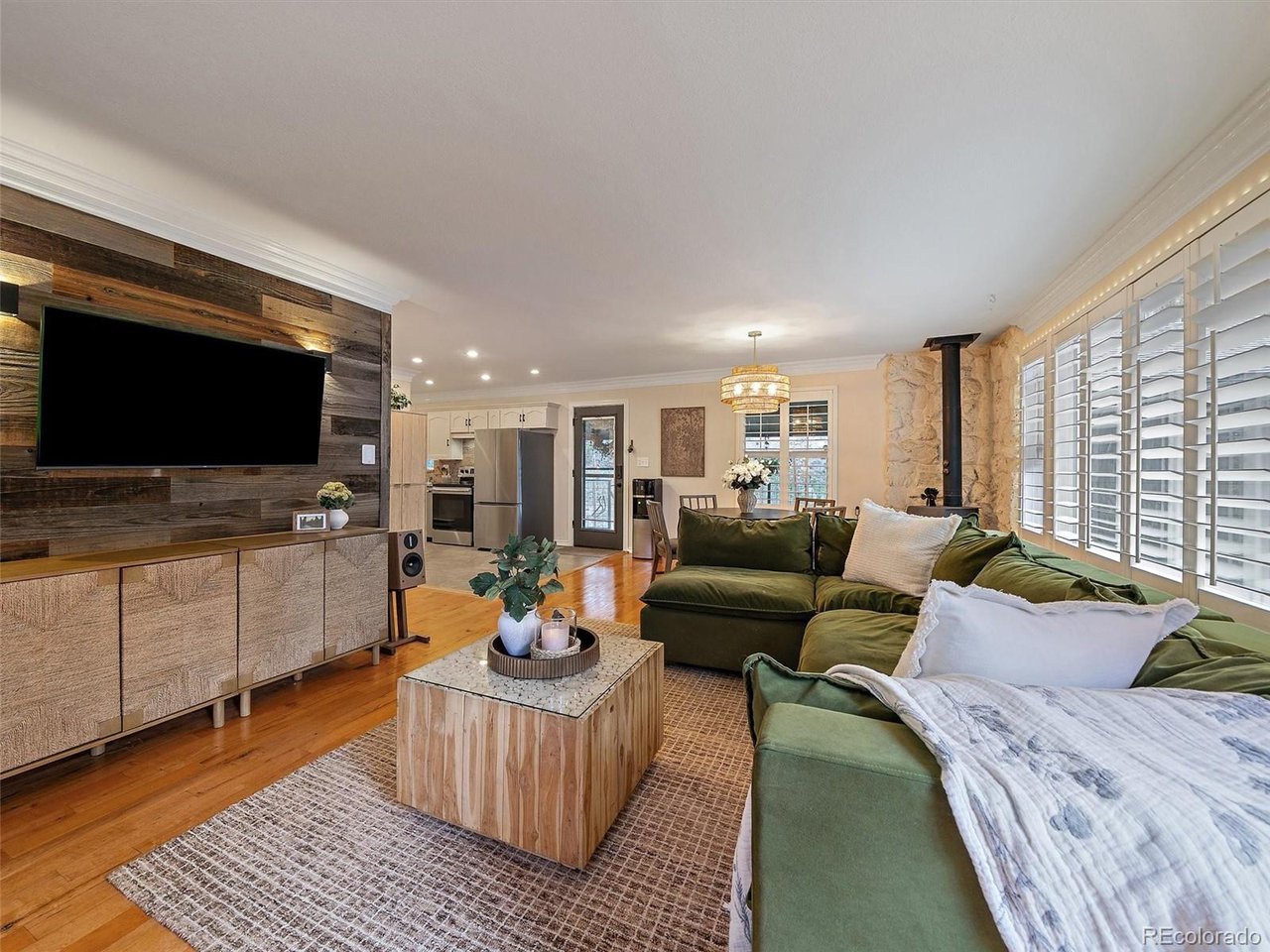 Entry into living room, main level