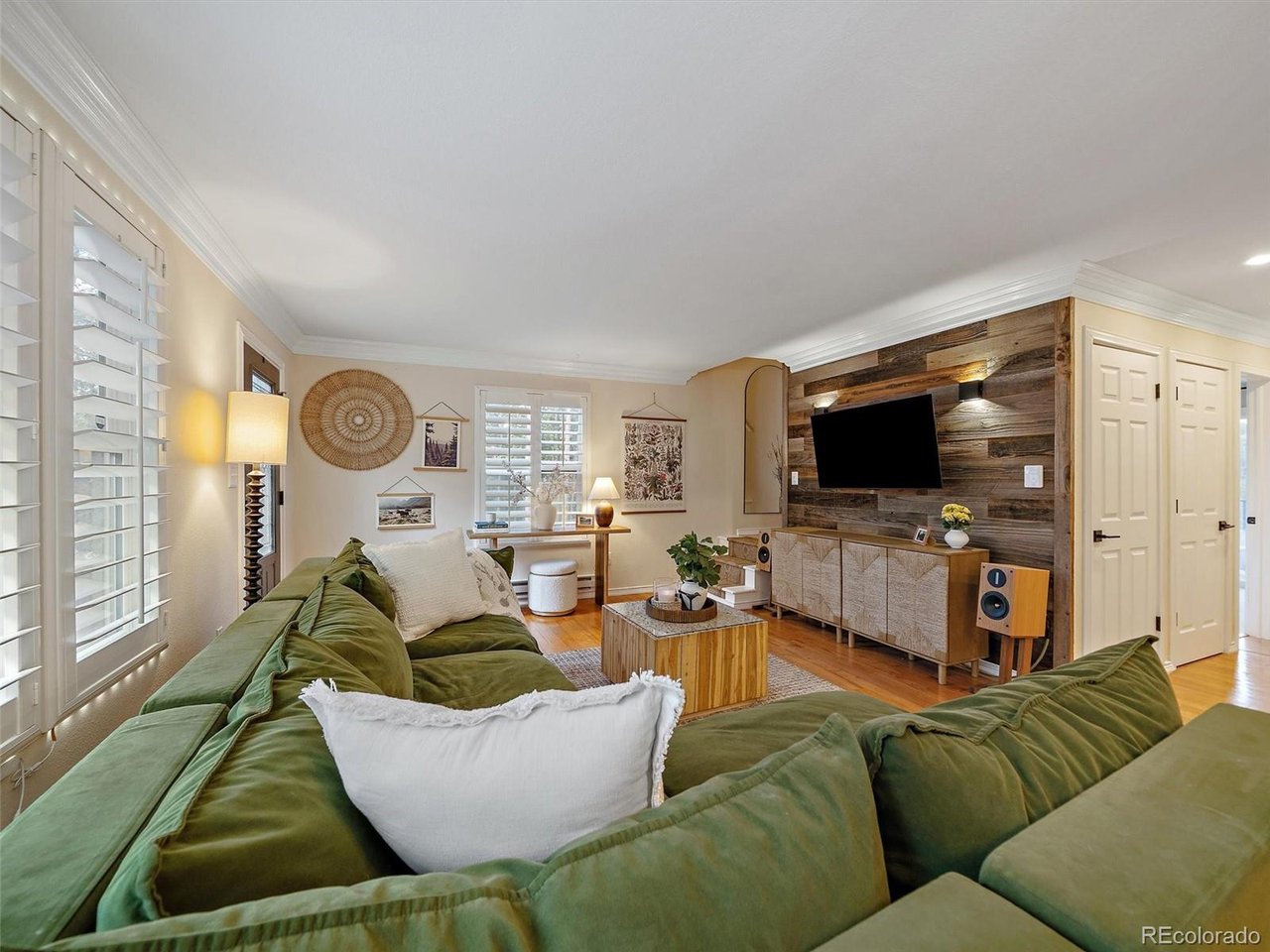 Living room from dining area