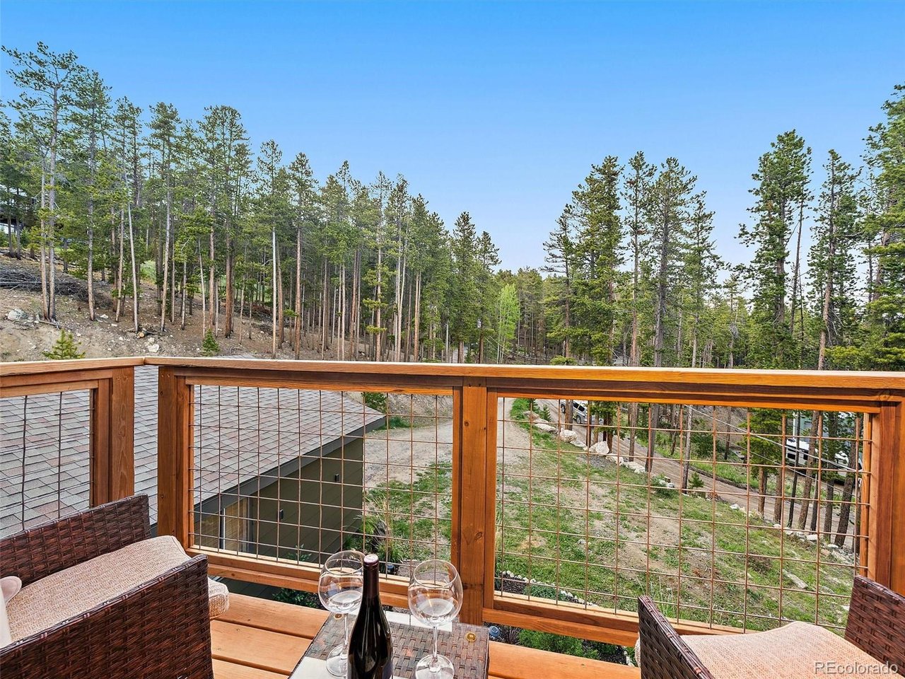 Relax and take in forest views from the private balcony