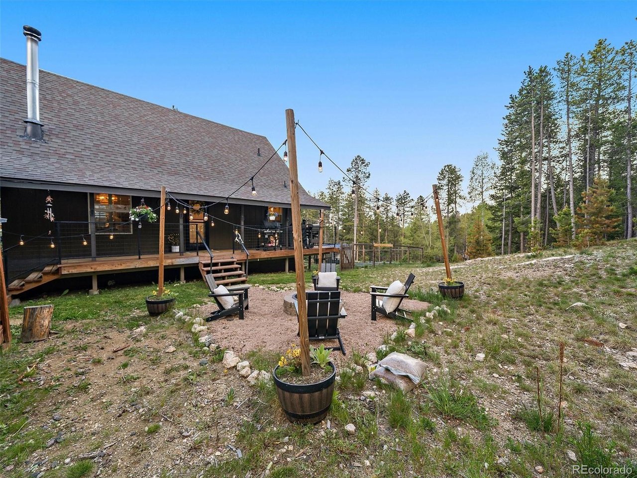 Backyard oasis - fire pit area