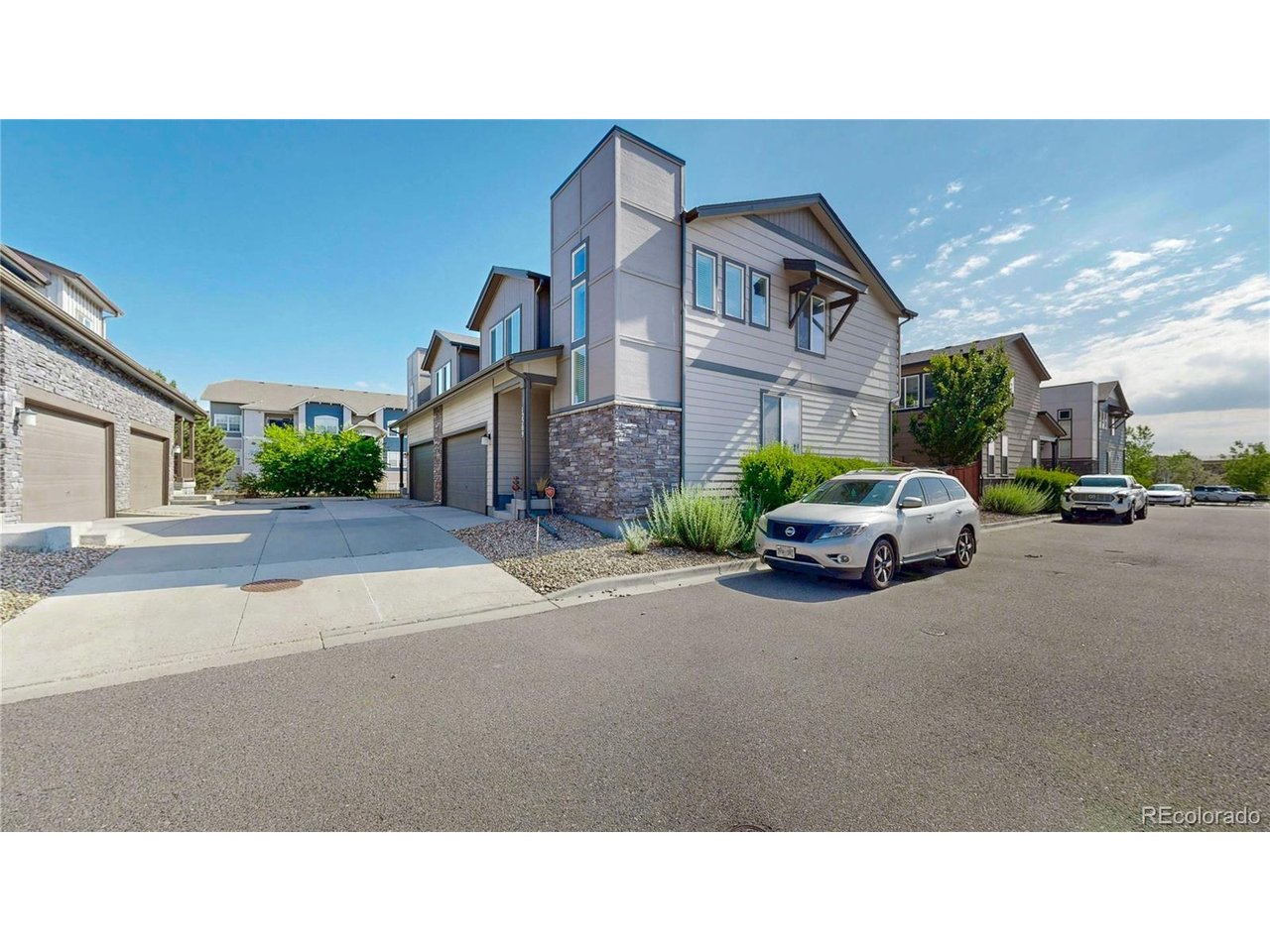 Garage is on the back on the right in this picture