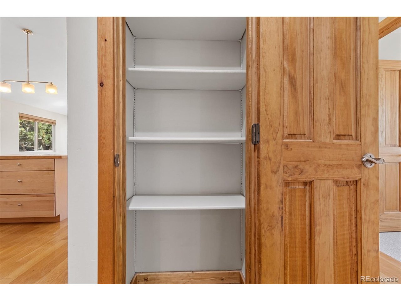 linen closet. not shown: separate coat closet and pantry